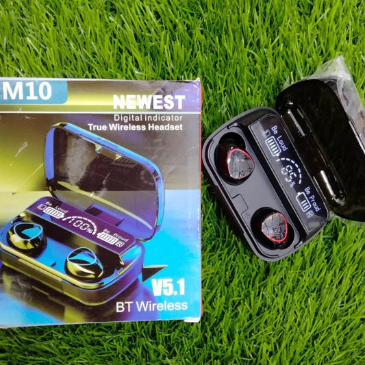 M10 Wireless Earbuds with BT 5.1 Charging Case