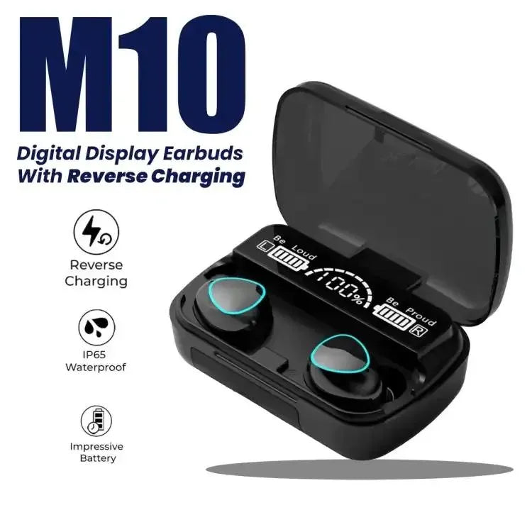 M10 Wireless Earbuds with BT 5.1 Charging Case